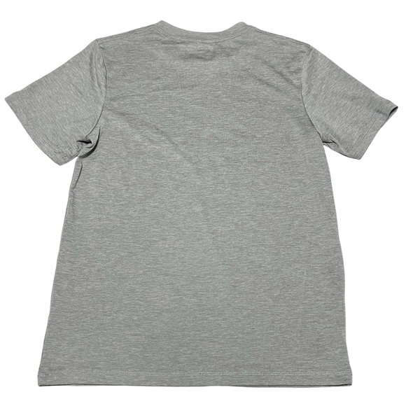 Adidas Heathered Gray Camo Logo Short Sleeve T-shirt Size M 10/12 - Picture 4 of 4